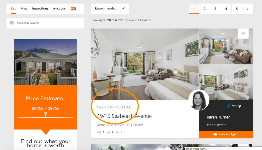 What does ‘indicative selling price’ mean?